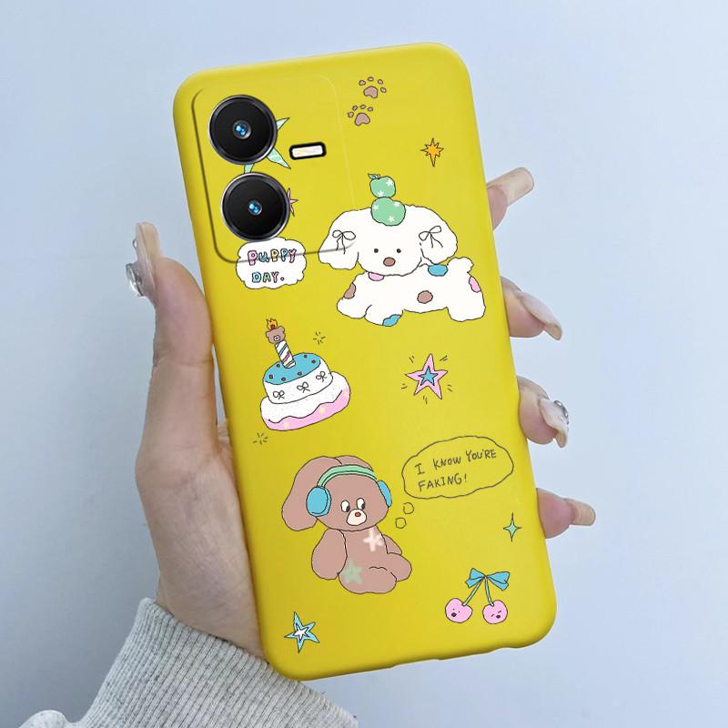 Case For Vivo Y22 Y22s Y35 Cute Astronaut Panda Soft TPU Silicone Phone Cover For vivoY22s Y 22s V2206 V2207 Y 35 V2205 Coque