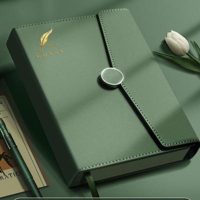 A5 Thickened Soft Leather Cover Notebook - 2023 Simple INS Style Diary for College Students and Adults