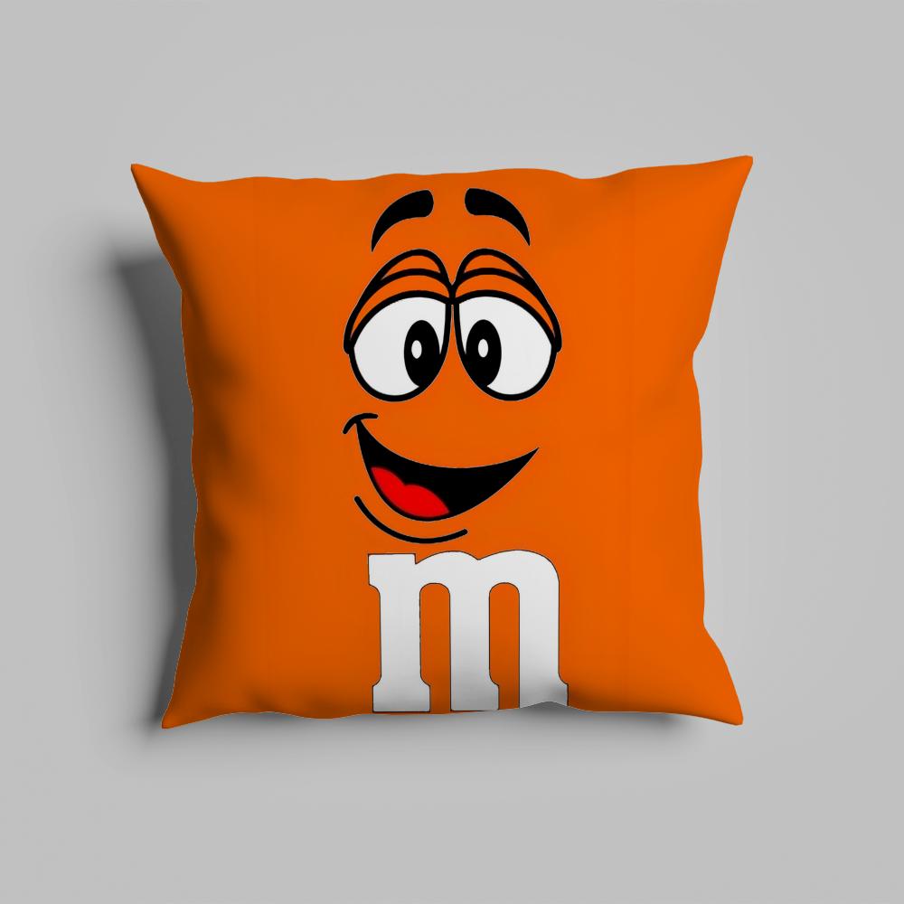 Pillow Case luxurious home office, sofa decorative Multi sized car seat cushions, pillowcases M-M&M'S C-Chocolate