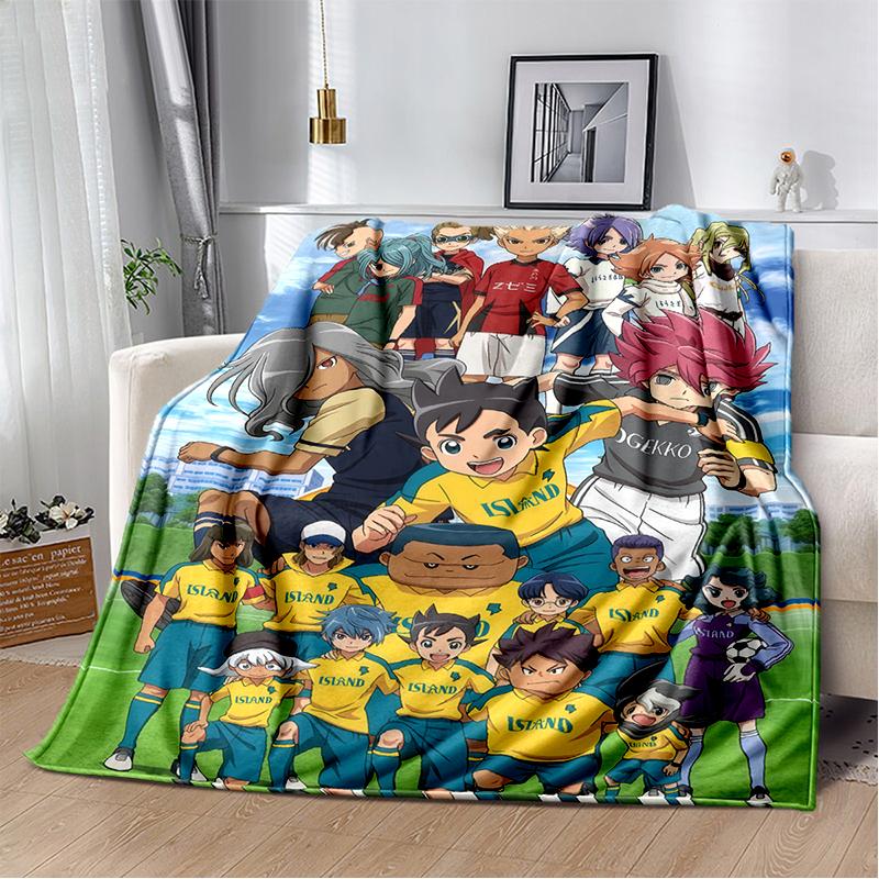 3D Inazuma Eleven Mark Evans Anime Cartoon Soft Plush Blanket,Flannel Blanket Throw Blanket for Living Room Bedroom Bed Sofa Kid