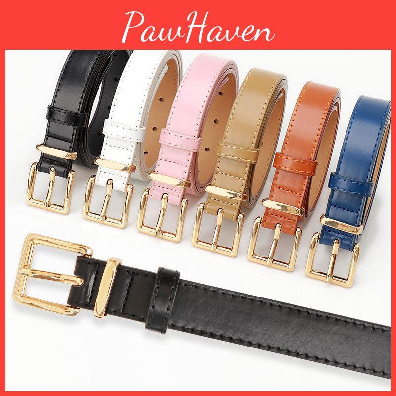 Womens Highend Belt Chic Alloy Stylish Pin Buckle For Jeans Versatile Student Accessory