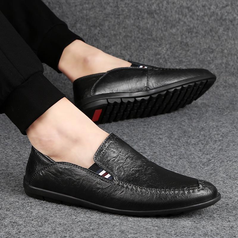 Большие размеры 47 Мужские туфли Весна и Лето Натуральная Кожа Мужские Повседневные — фото 3