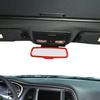 JeCar Interior Rear View Mirror Cover Trim for Dodge Challenger 2015-2020 for Dodge Charger 2010-2020 for Dodge Ram 2010-2017 (Red)