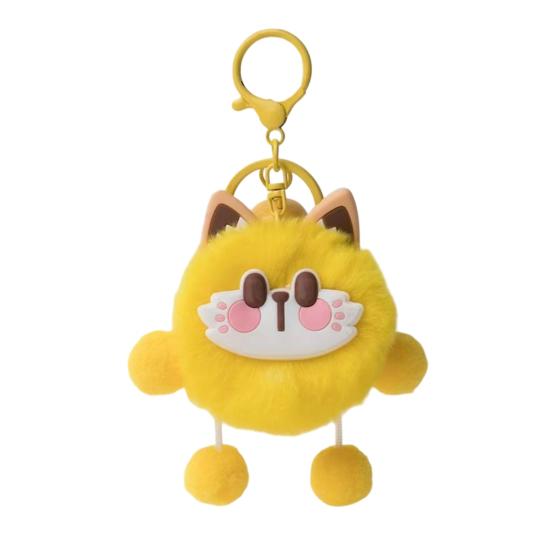 

Keychain Cartoon Plush Doll Charm Decorative Keychain Soft Stuffed Toy Key Holder Backpack Bag Accessory F