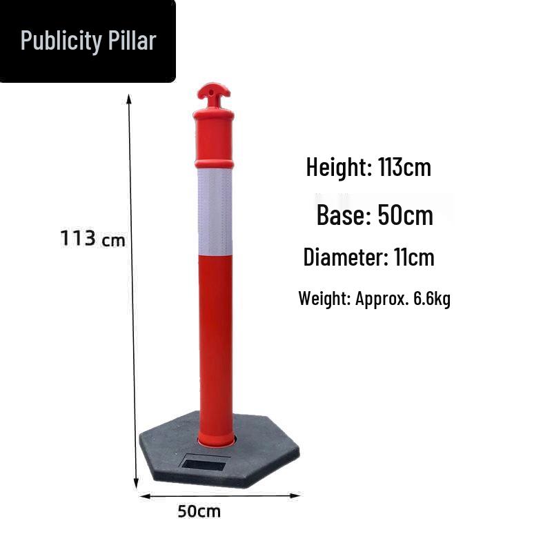 Detachable Reflective Anti-collision Rubber Traffic Post Divider