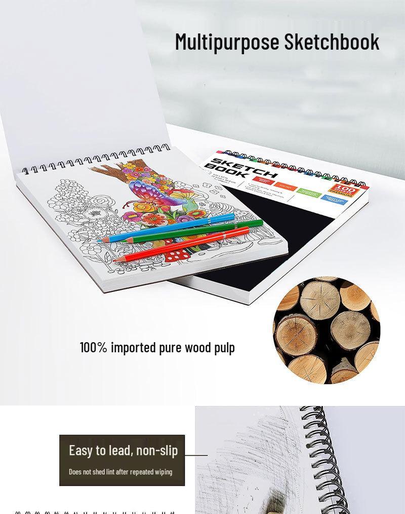 Popular 9x12 Inch Tearable Sketchbook for Quick Art Sketches