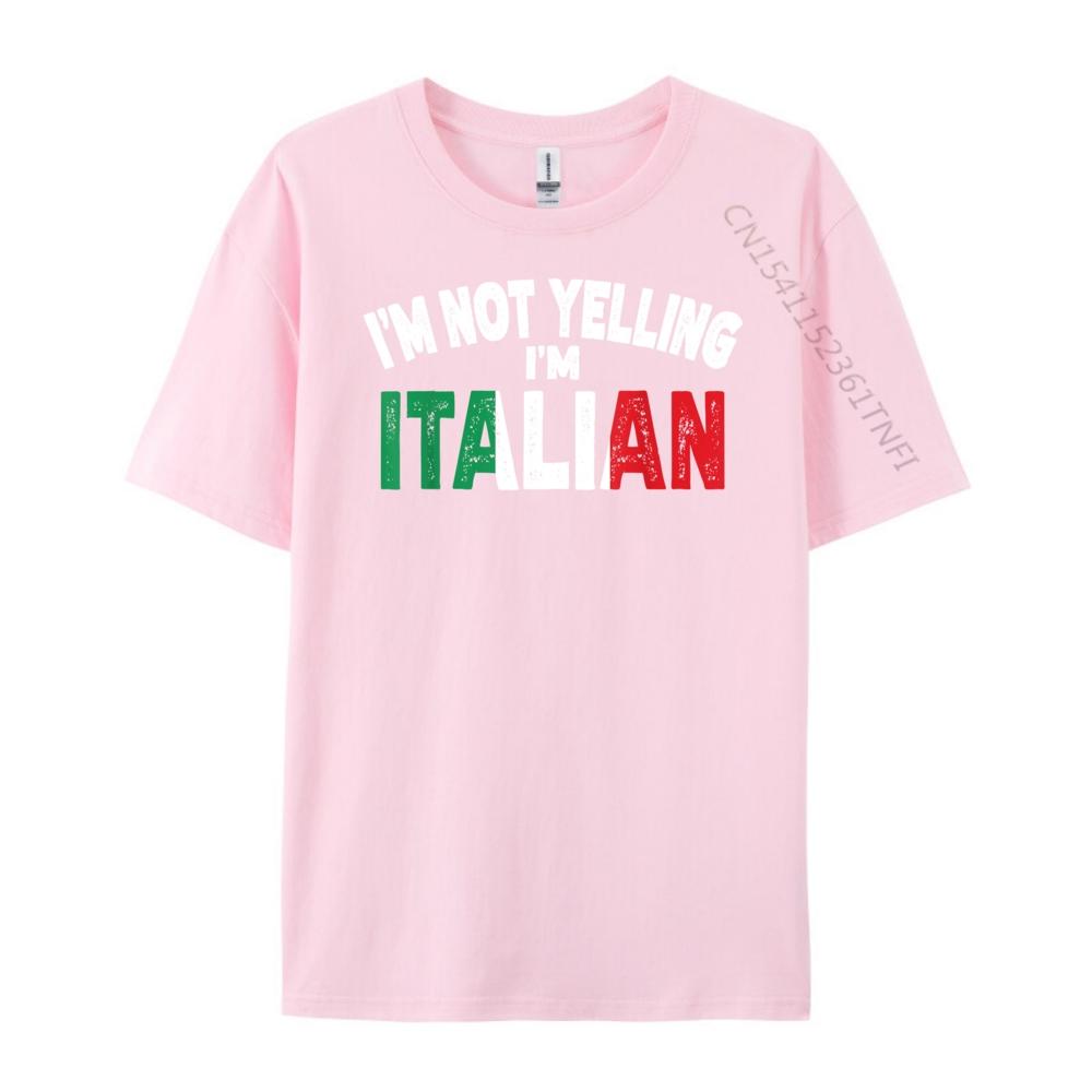 Ich schreie nicht, ich bin Italiener Lustiges italienisches Erbe Geschenk Luxus Designer WEICH Harajuku Übergroß Normal