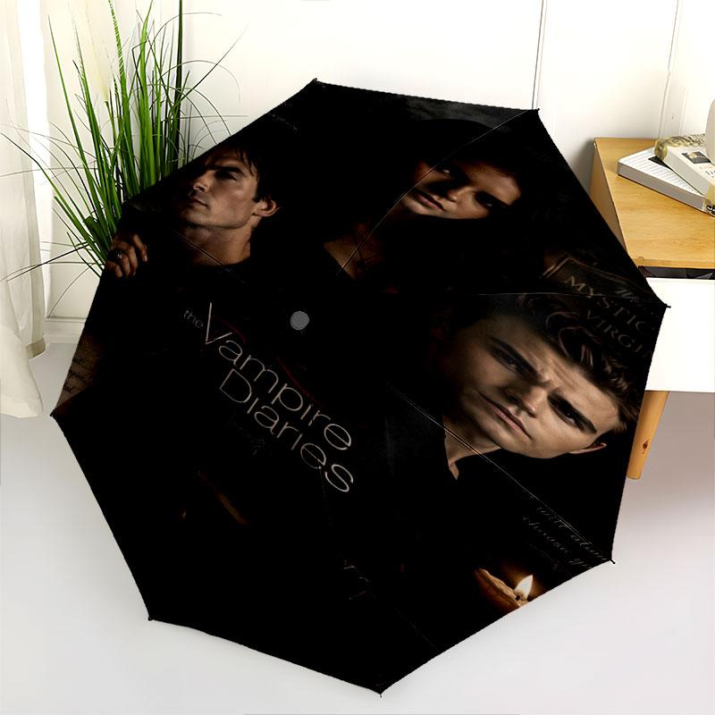 1 PC Automatic Folding Umbrella - The Vampire Pattern, Portable & Foldable Design with 8 Ribs, Christmas Birthday Gifts