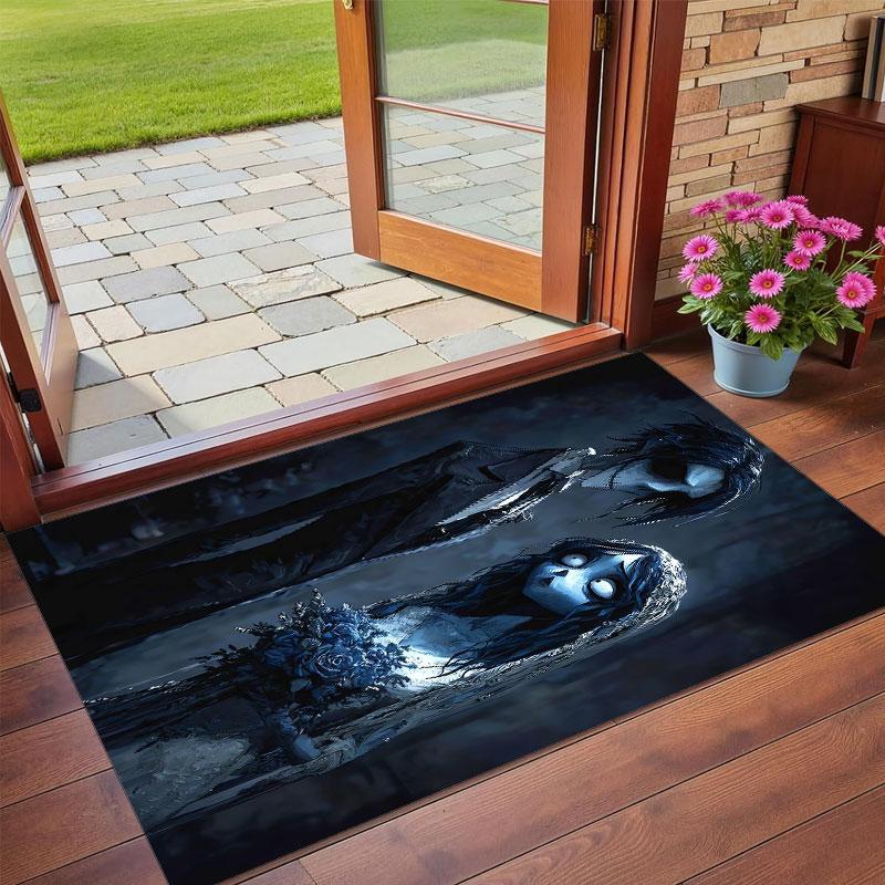 Crystal Velvet Rug Soft Non Slip Indoor Floor Mat Home DecorCorpse Bride Emily Victor