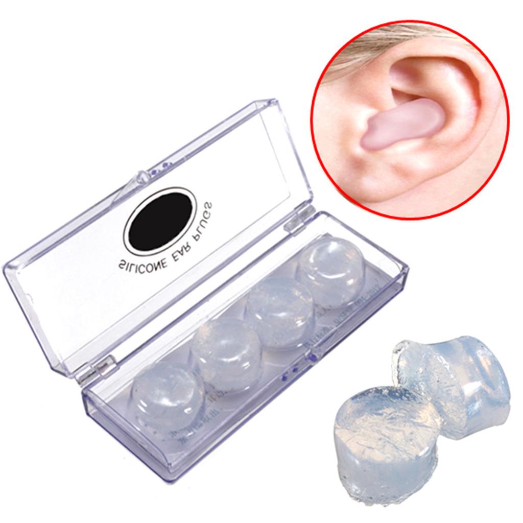 Buy Earplugs Silicone Earbud Swimming Soft Sleep Noise Reducing