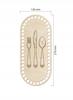 Large cutlery basket bottom Crochet base Moses basket 27x12cm Base