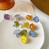 Irregular Geometric Clip On Earrings For Women Non Pierced Candy Color Resin Jewelry  Ear Cuff Earring Daily Accessories