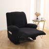1 Seater Polar Fleece Recliner Sofa Cover Elastic Armchair Cover Non-Slip Relax Accent Reclining Sofa Cover Living Room