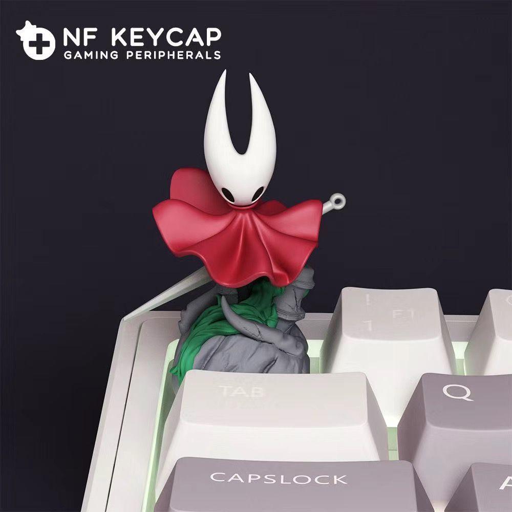 Hollow Knight Silk Song Game Character Collectible Figurine - Handmade Knight Hornet Zote PVC Ornament for Keyboard Toy Display