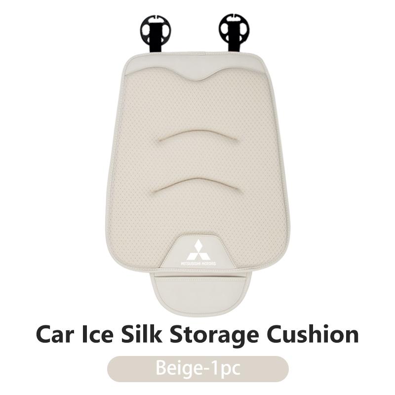 

For Mitsubishi Car Universal Soft Seat Cover Ice Silk Cushion Anti Slip Storage Auto Seat Protect Accessory Lancer Pajero Mirage