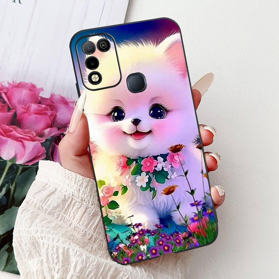 For Infinix Hot 10 X682C 10s X689B 10play X688C Back Cover For Infinix Hot 10 Play Case Shockproof Fashion Cute Cartoon Silicone