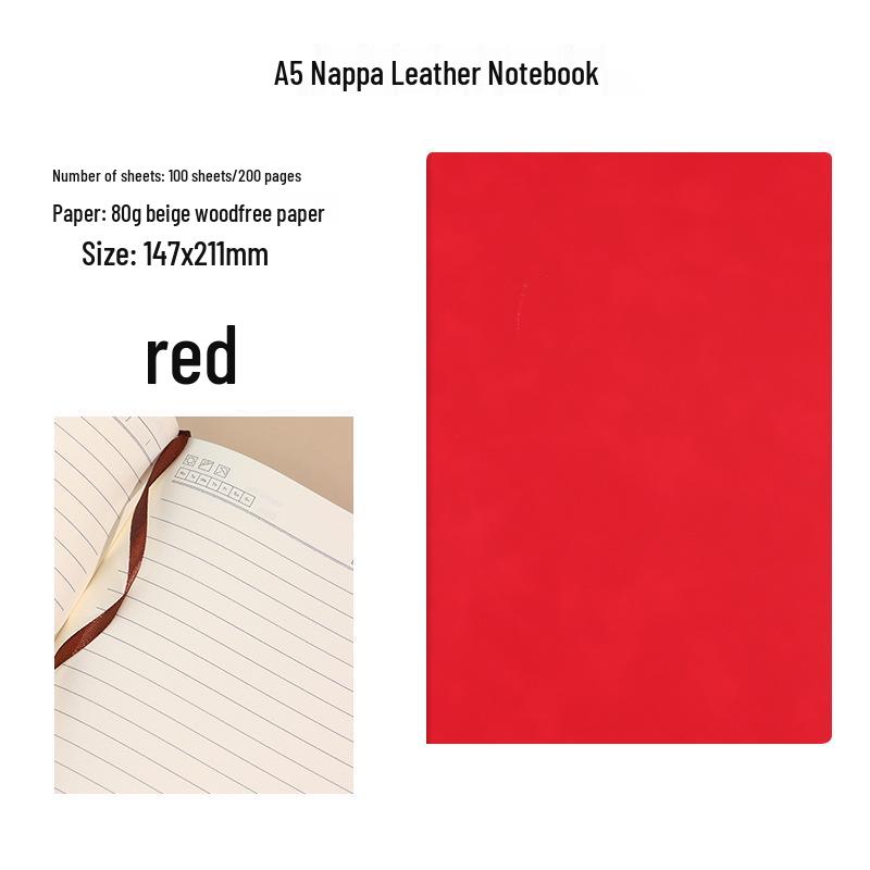 A5 PU Leather Business Office Notebook with Daolin Paper