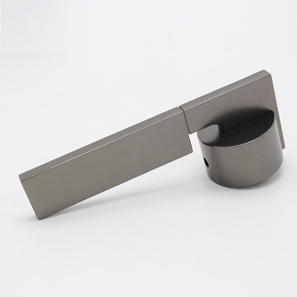 Latest Design Door Hardware Decorative Gun Metal Door Knob Handle Linear Shape Door Handle for Mechanical Split Lock