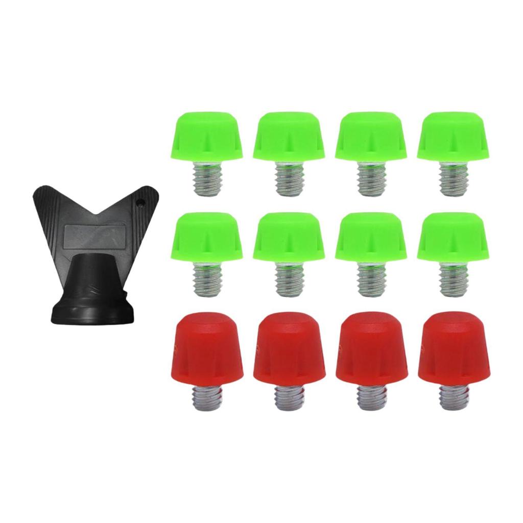 12 Pieces Football Shoe Spikes Football Boot Studs Thread Screw 6mm Dia Firm