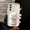 Phone Cover Case for Samsung Galaxy A16 A51 A73 A35 A36 A56 A12 A13 A53 A54 A23 A34 A26 A32 A15 A71 A72 Cartoon Blacks White Cat