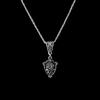 Silver Rose Flower Necklace With Cross Chain For Women Summer 2024 Fashion Jewelry
