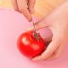 2 Stück/Set Edelstahl Tomatenentkerner Werkzeug Stielentferner Mini Erdbeerentkerner Tragbar Erdbeerenentkerner Küchenhelfer