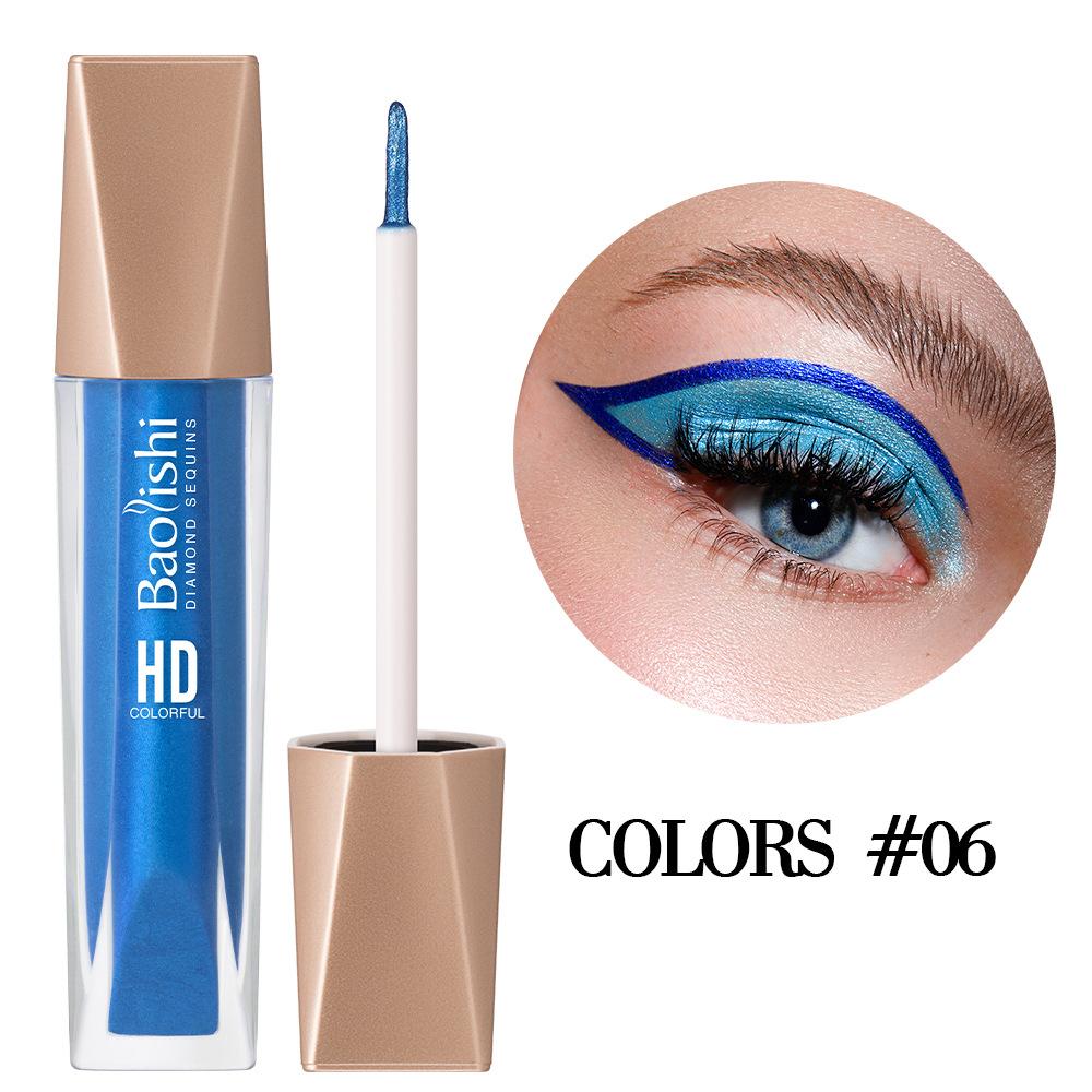 Wasserfester Langanhaltender Wischfester Eyeliner 12-farbiger Perlglanz-Lidschatten-Eyeliner
