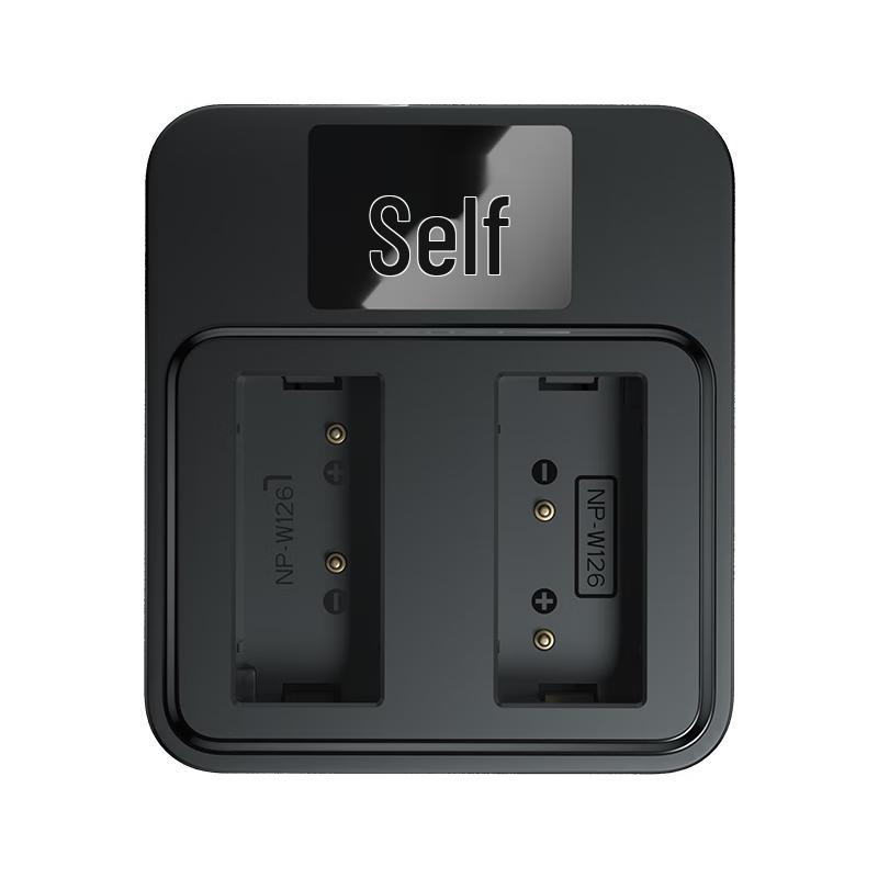 Llano Type-C Dual Charger for Fuji NP-W126S/NP-W126 Batteries CN plug (adapter included)