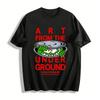 Art From The Underground Monster Graphic Cool Short Sleeve Tee Pure Cotton T-shirt