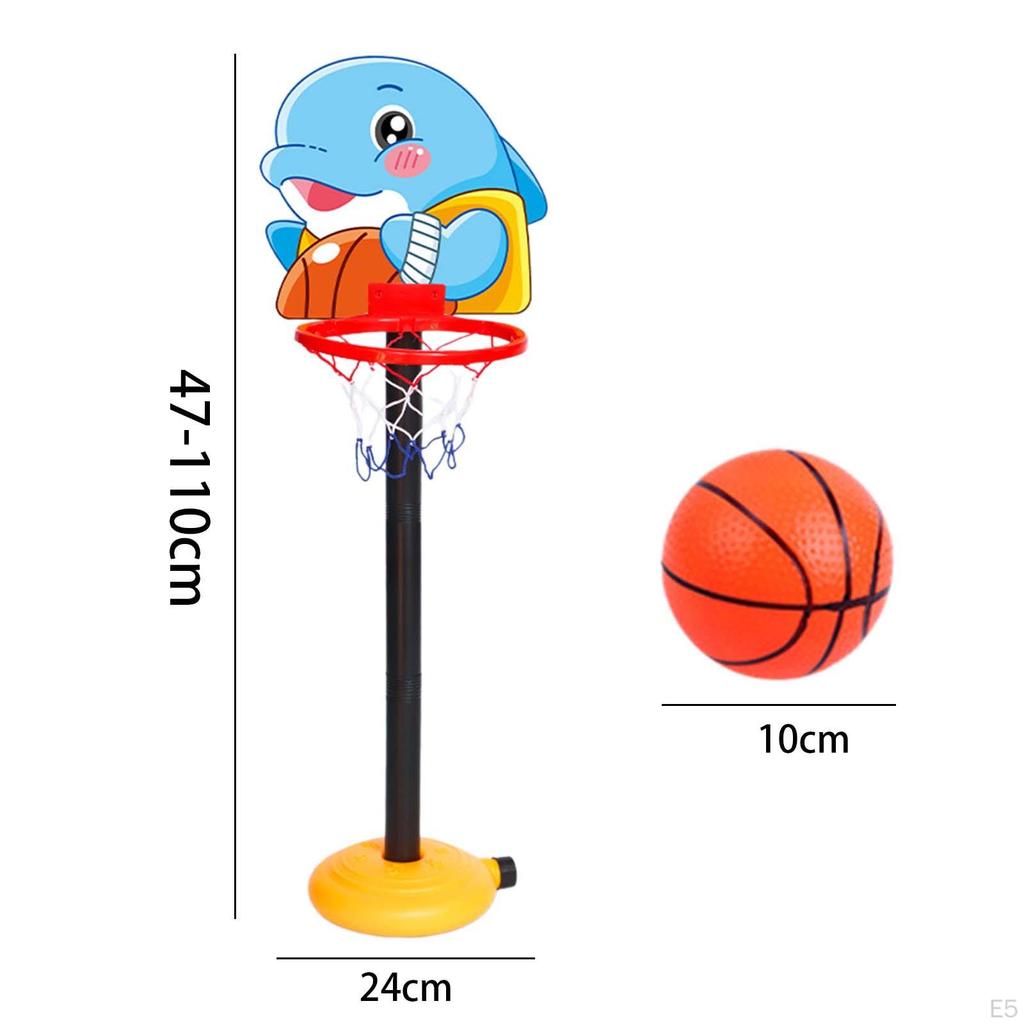 Regulowany Zestaw Kosza do Koszykówki dla Dzieci do Zabawy na Zewnątrz