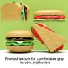 9 PCS Detachable Plastic Hamburger Pretend Toy Fast Food Play Set for Kids with Hamburger Fries Coke Sandwich Popcorn and Tray