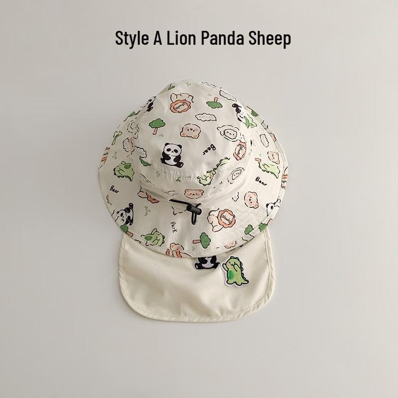 Children's Cartoon Wide Brim Beach Sun Hat
