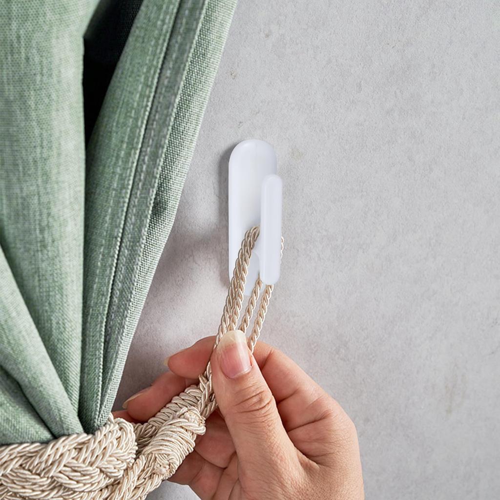 8 PCS Blind Cord Holder, Safety Blind Cord Hooks, Adhesive Cord Retainer, Childproof Blinds Cord Winder, for Blinds Cord Winding