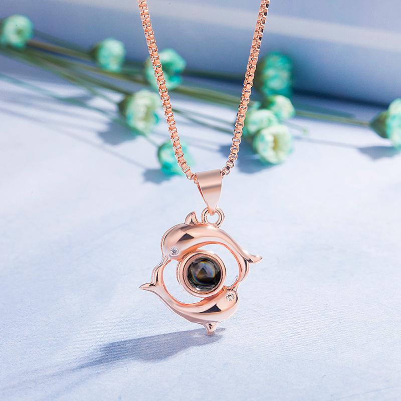 Lindon Damen-Halskette mit Anhänger, Kupferlegierung, Zirkon, modisches Geschenk