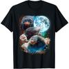 3 Moon Mole Funny Moles Graphic Art Animal Lovers Novelty T-Shirt