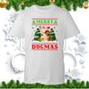 Merry Dogmas Tshirt Christmas Santa Pug Dog Xmas Dog Lovers Winter Festive Top