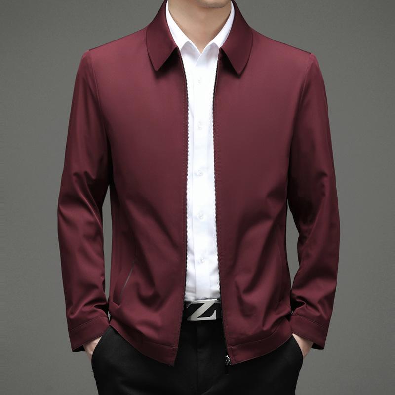 2025 Fall/Winter Men's Casual Business Jacket - Lapel Dad Style Top, Hot-Selling Outerwear