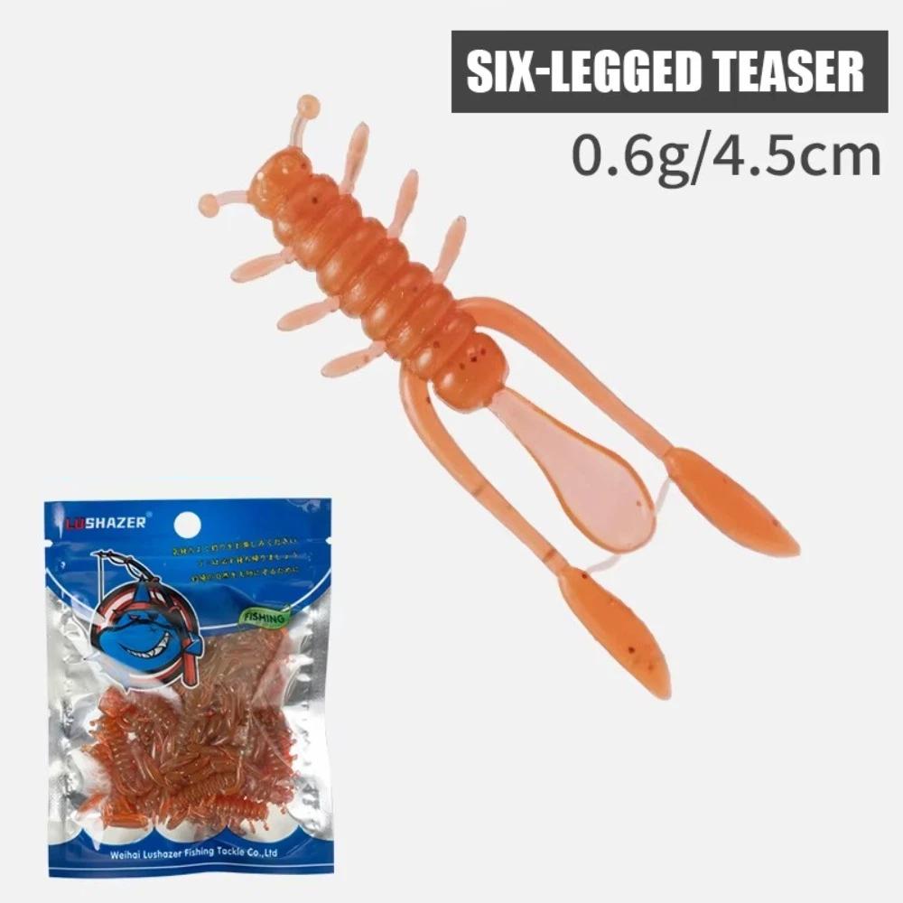 45mm Length Soft Lure Larva Soft Material Soft Fishing Lures Mini Mini Worm Lures For Bass
