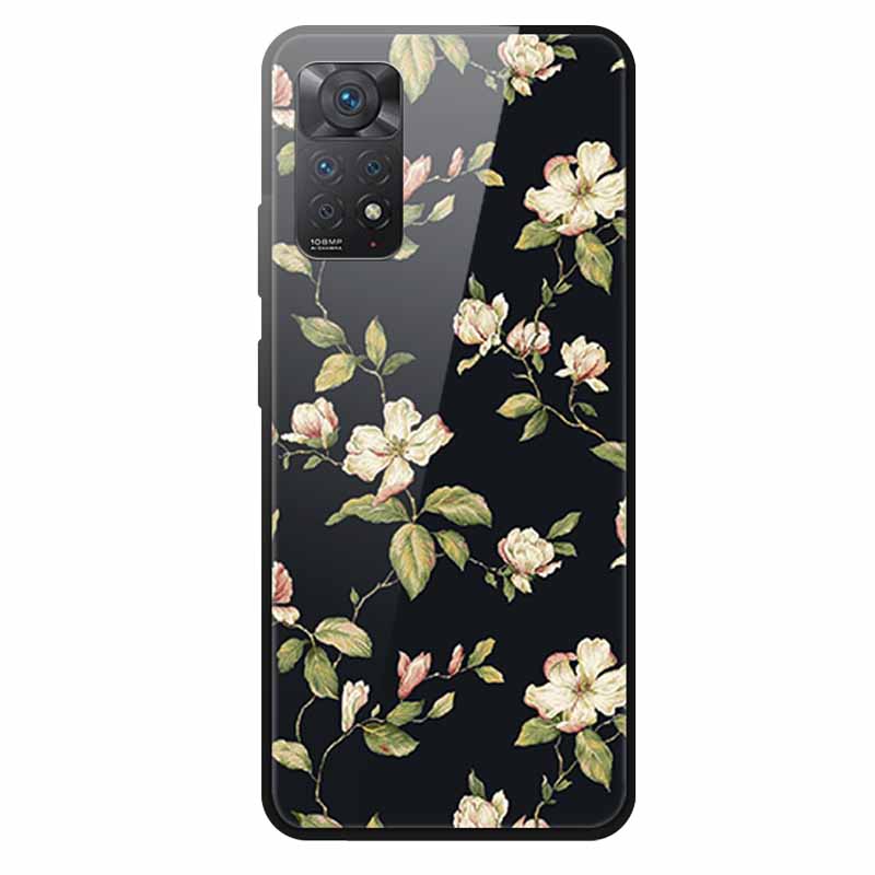 Tempered Glass Case For Xiaomi Redmi Note 12 Pro 4G Case Hard Glass Back Cover For Redmi Note 12 Pro 4G Phone Case Soft Bumper
