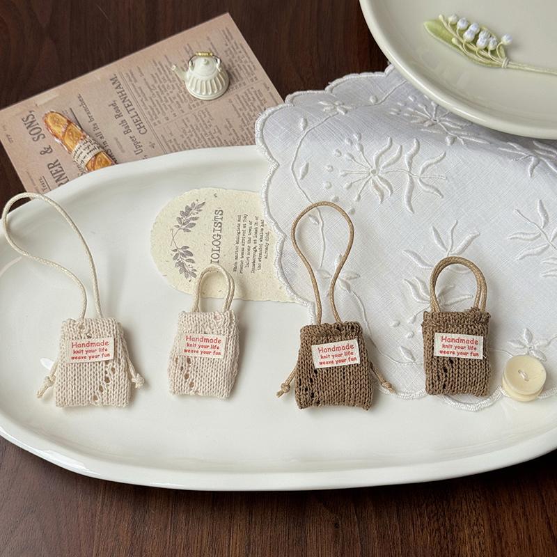 Doll Simulation Knitting Shoulder Bag Crossbody Bag For 15-17Cm Doll Mini Bags Plush Dolls Clothes Accessories
