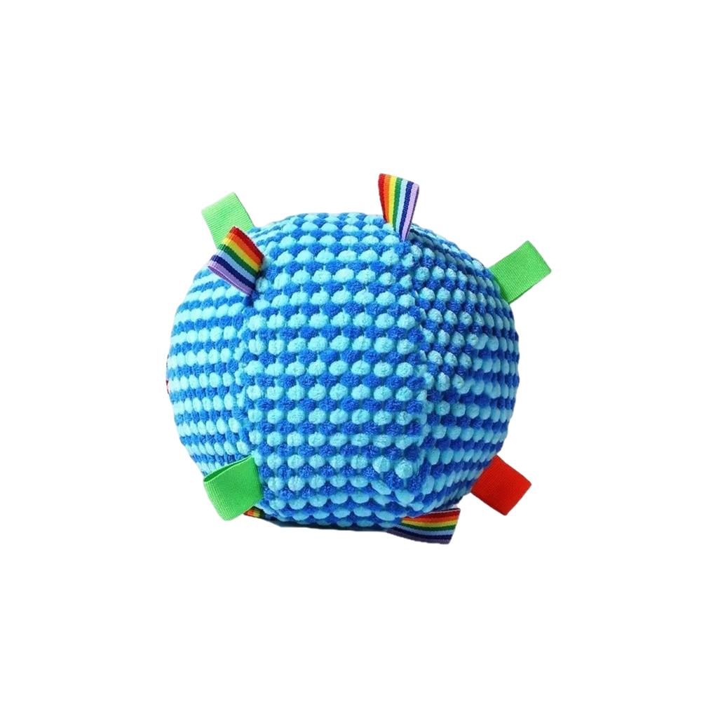 Großer Hundespielzeugball zur Zahnreinigung, interaktive Selbstunterhaltung, Plüsch, umweltfreundliches Haustier-Kauspielzeug