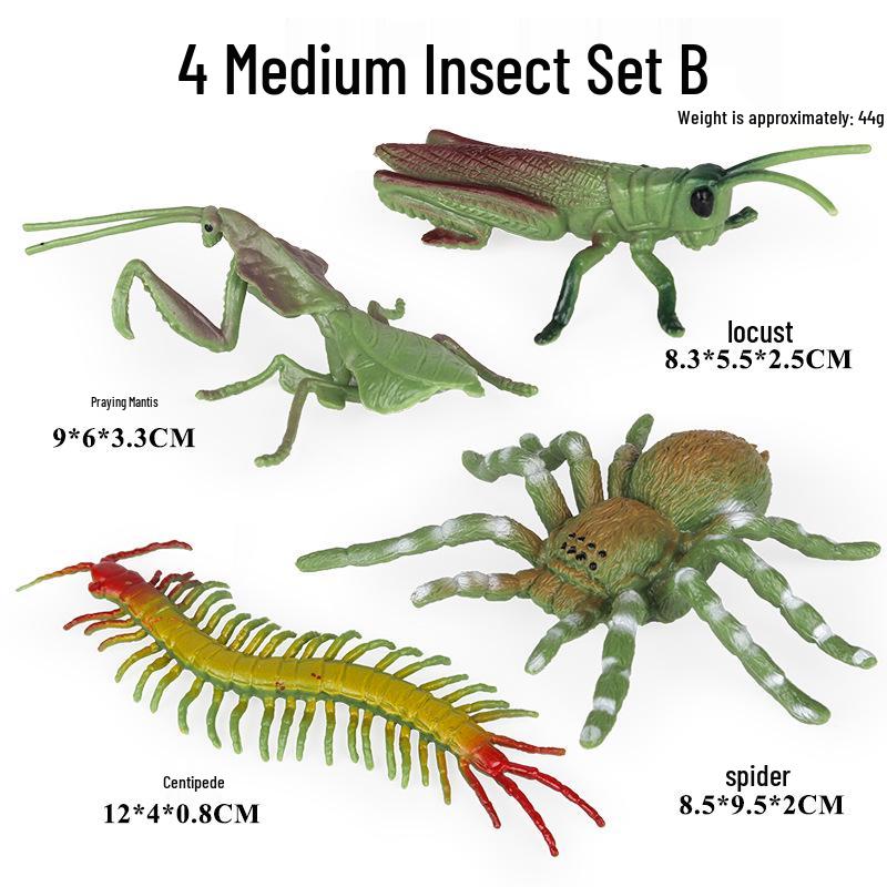 Mini Insect Model Set: Ant, Butterfly, Stag Beetle & Scorpion Toy for Kids