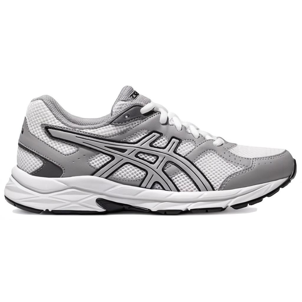 Asics Gel-Contend Comfortable Versatile Fabric Low-Top Short Distance Running Shoes Women Sneaker White Gray 1012B731-100