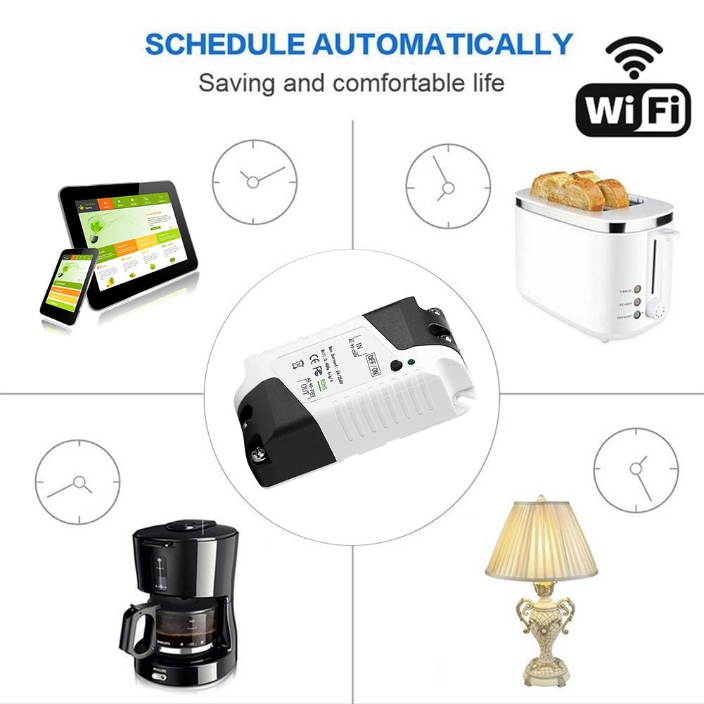 90 250V WiFi Smart Home Breaker Switch Module Voice APP Remote Control for Google Home Alexa