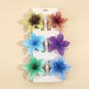Frangipani Flower Hair Clip for Women, Colorful Beach Accessory, Updo Shark Hairpin, In Stock