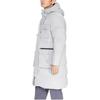 Li-Ning Training Series Loose Warm Letter Hooded Mid-Length Down Jacket Men Outerwear Gray AYMR023-3