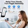 Ergonomic White Page Turning Remote Control Suitable for E Readers Tablets Enhances Reading Comfort Easy Page Navigation