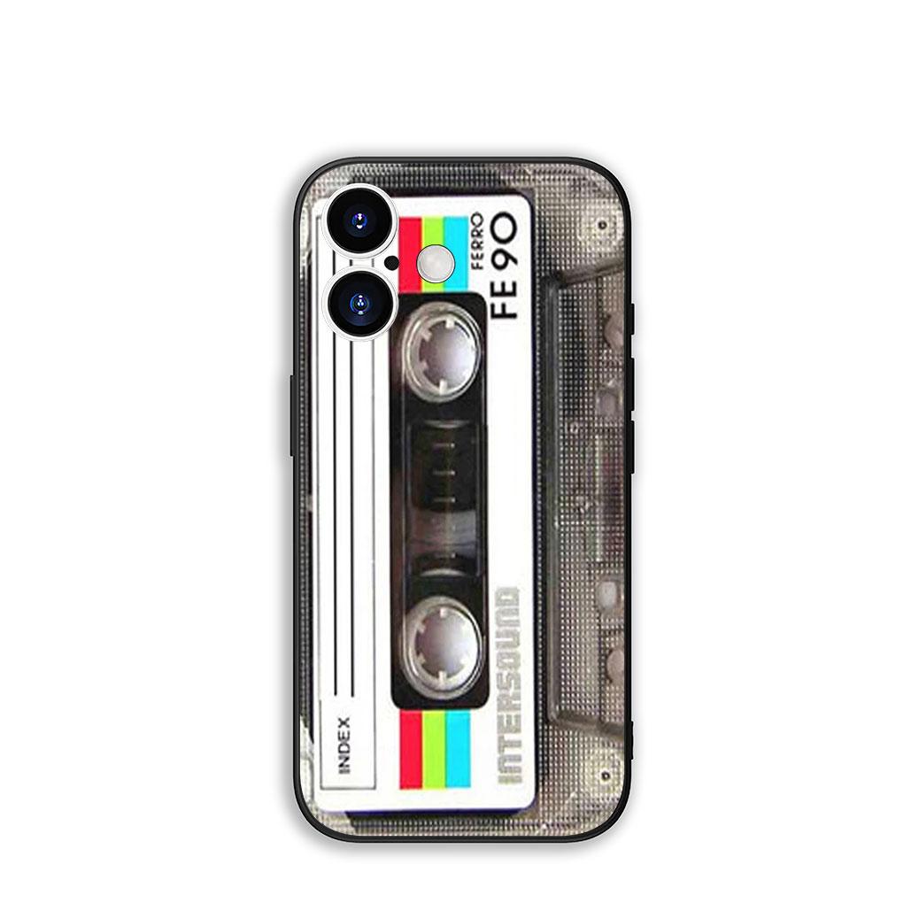 

Чехол Cover для Apple iPhone 16 11 13 14 15 Pro Max 7 6 8 Plus SE2 SE3 + 16E SE 2022 Чехол Винтажная Кассета Музыкальная Лента Ретро iPhone SE 2022