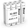 Bonai AAA Rechargeable Batteries 1100mah Ni-MH Pack of 8