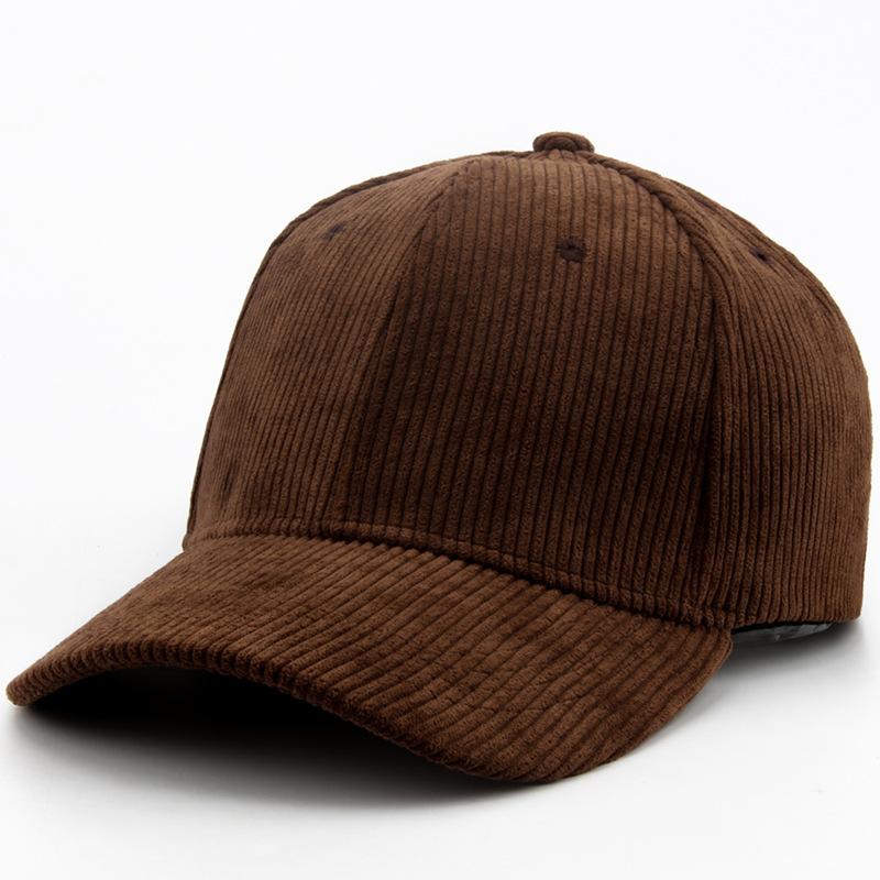 New Corduroy Baseball Cap For Women Men'S Fashion Snapback Autumn Winter Hip Hop Caps Casual Vintage Brand Hats Unisex